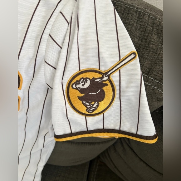 Nike Authentic San Diego Padres Manny Machado #13 Baseball Jersey Men’s Sz: L - Picture 7 of 9